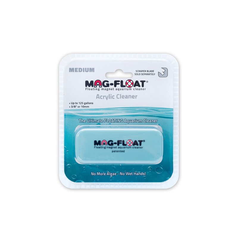 Mag-Float Floating Magnet Acrylic Aquarium Cleaner – Medium