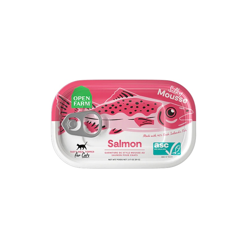 Open Farm Salmon Silky Mousse Cat Topper 3 oz