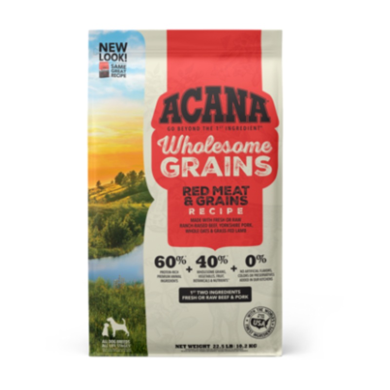 Acana Dog Dry Wholesome Grains Red Meat 22.5#