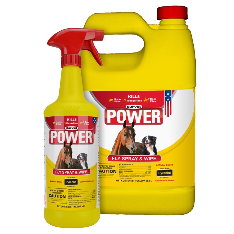 Durvet POWER Fly Spray & Wipe