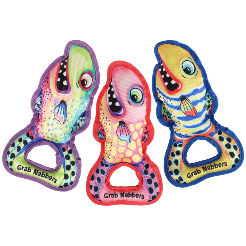 Multipet Plush Dog Toy Fuzzu Grab Nabbers Assorted