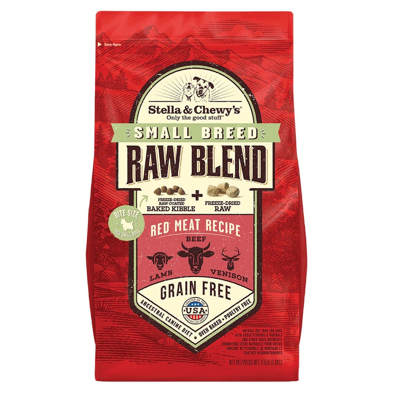 Stella & Chewy’s Small Breed Red Meat Raw Blend Kibble – 10lb