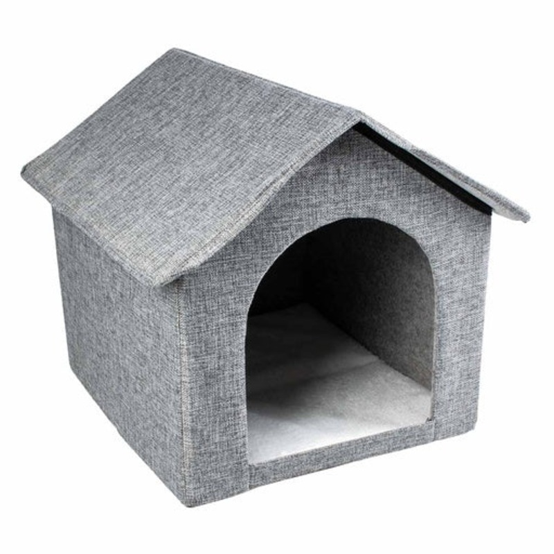 Duvo+ Cat house Gilly 43.5×38.5x41cm Grey