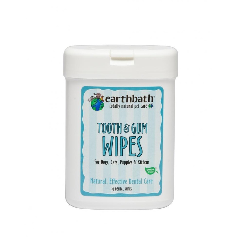 Earthbath Tooth and Gum Wipes for Dogs and Cats