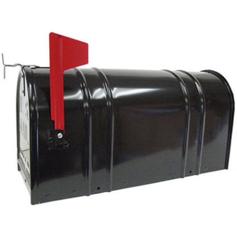 MAILBOX BLACK RURAL