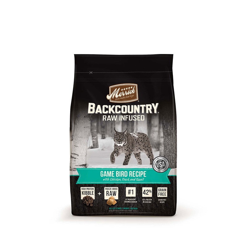 Merrick Backcountry Raw Infused Game Bird Recipe Cat Food 6 Lbs