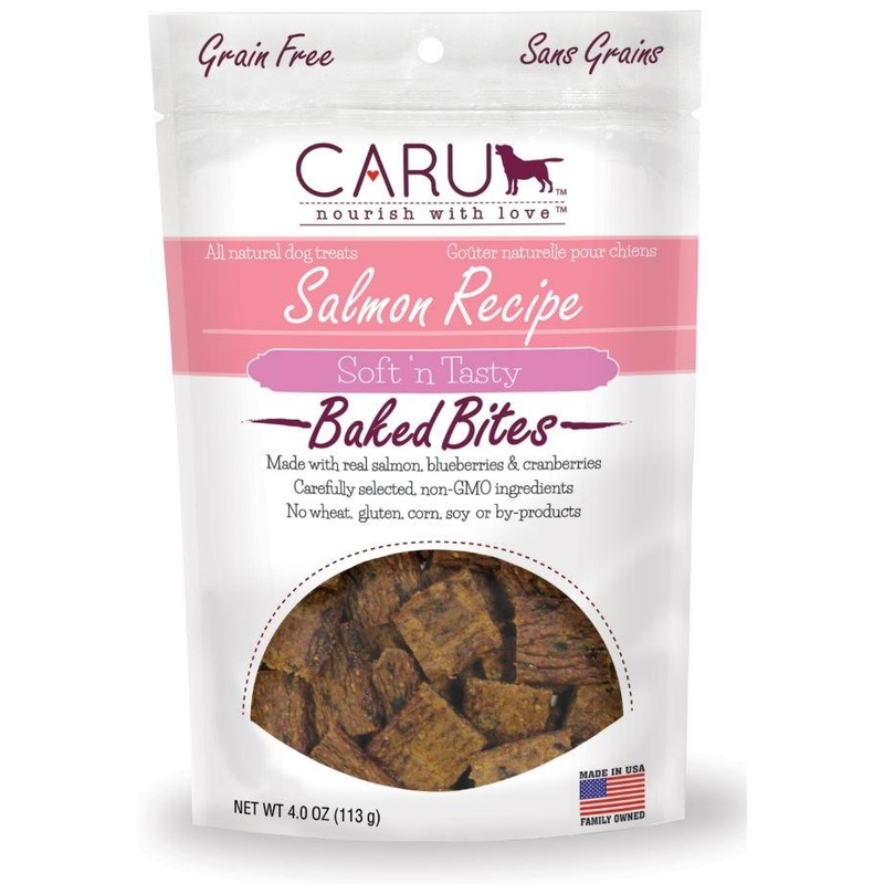 Caru Natural Grain Free Salmon Recipe Bites for Dogs