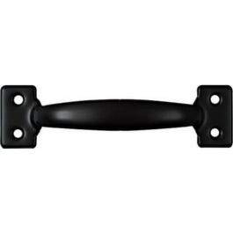 Door/Drawer Cabinet Pull, Satin Black, 6.5-In.