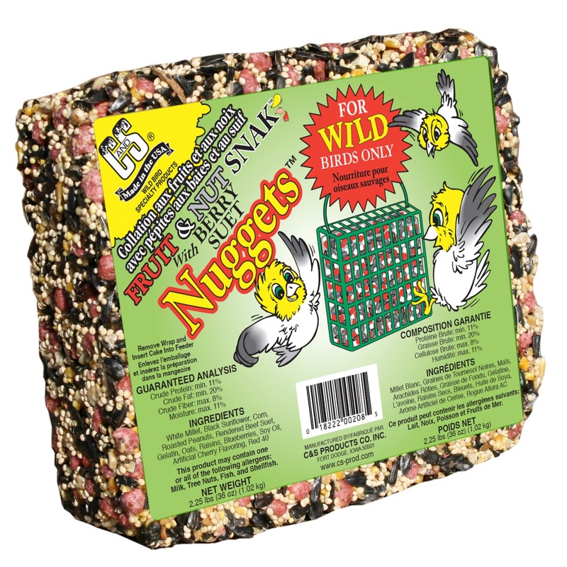 Fruit & Nut Snak with Berry Suet Nuggets