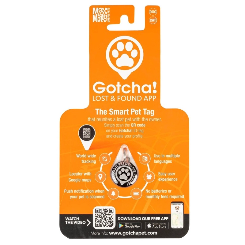 MAX & MOLLY GOTCHA SMART PET ID TAG WITH QR CODE