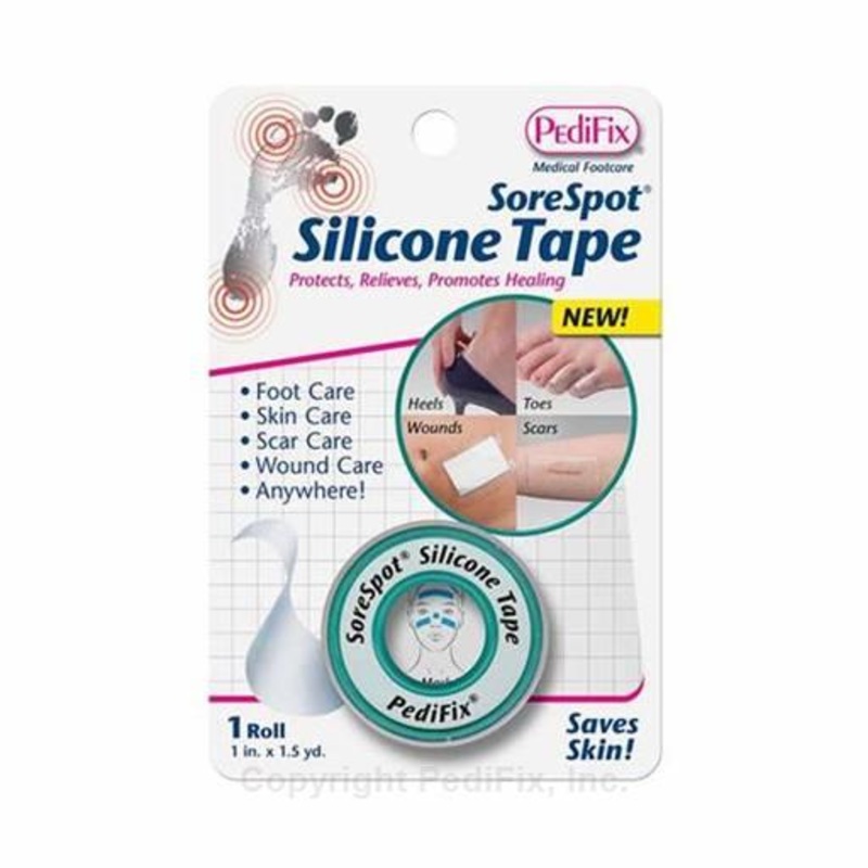 PediFix SoreSpot Silicone Tape (P3095) 1 in x 1.5 yd – 1 roll