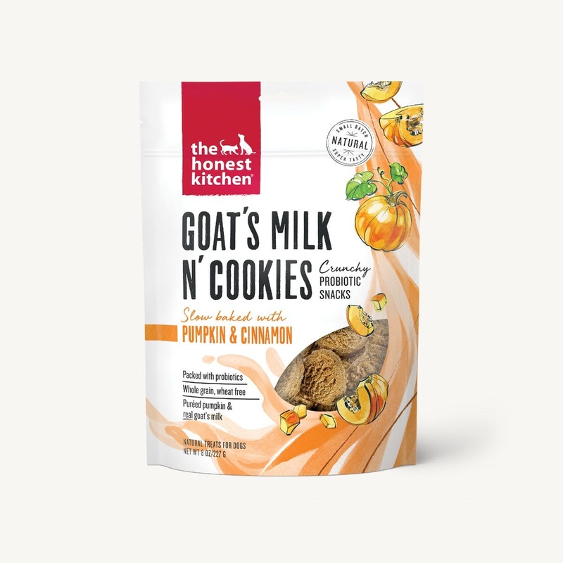 The HONEST KITCHEN GOAT’S MILK N’ COOKIES – SLOW BAKED WITH PUMPKIN & CINNAMON 8 oz