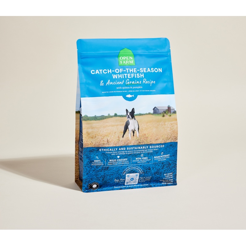 Whitefish & Ancient Grains Dog Food (22lb) | Open Farm