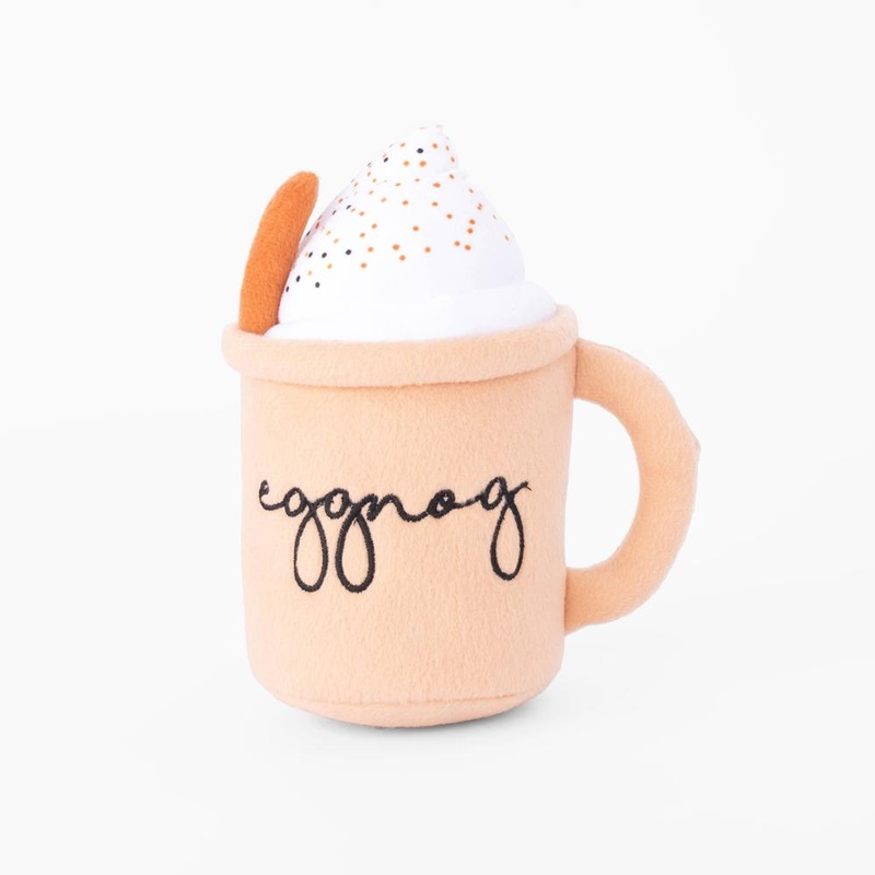ZippyPaws Holiday Eggnog Mug Plush Dog Toy