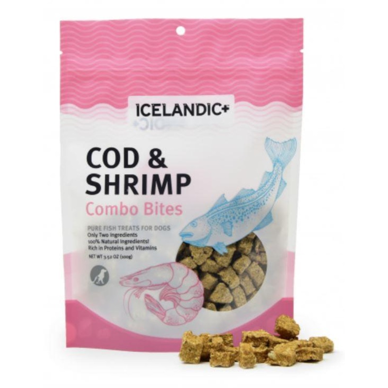 Icelandic+ Cod & Shrimp Combo Bites Fish Dog Treats