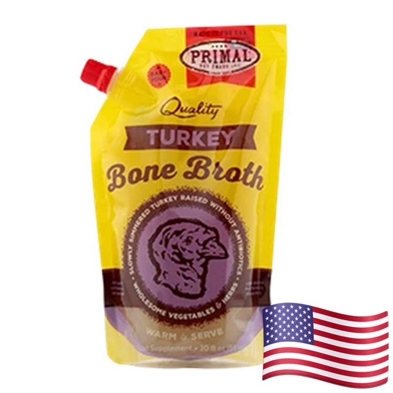 Primal Frozen Turkey Bone Broth 20-oz