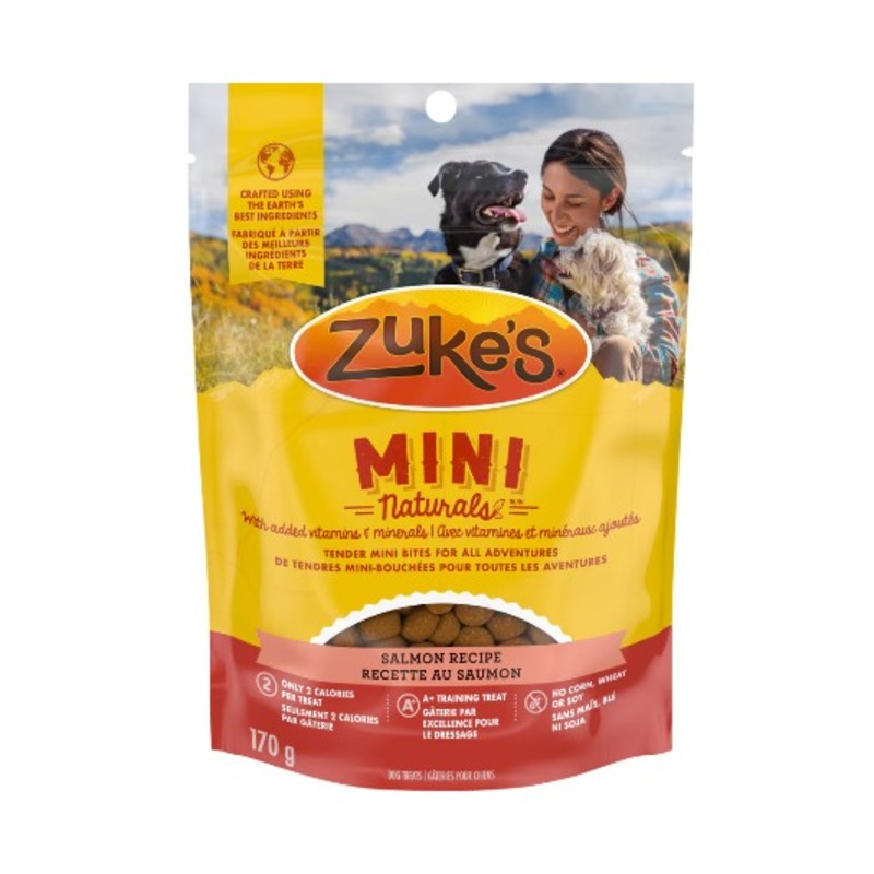 Zukes Mini Naturals Salmon Recipe Dog Treats 6 oz